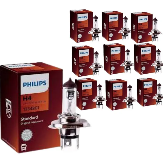 Kit 10 Lâmpadas Caminhão Onibus Philips H4 24v 70w Promoç