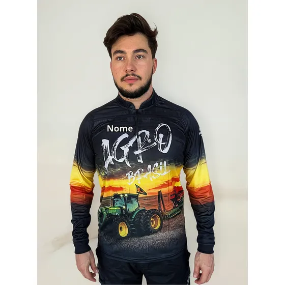 Camisa Camiseta Agro Trator Fazenda Personalizada Com Nome