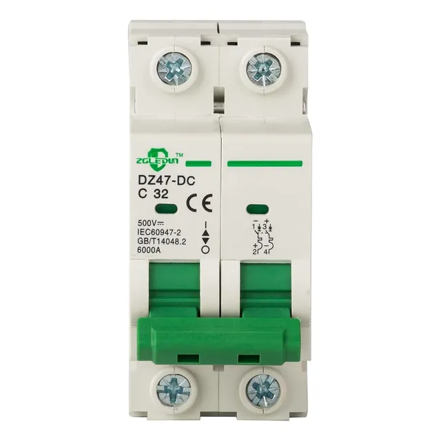 Breakers Disyuntor Dc De 2 Polos 500v - 32amp