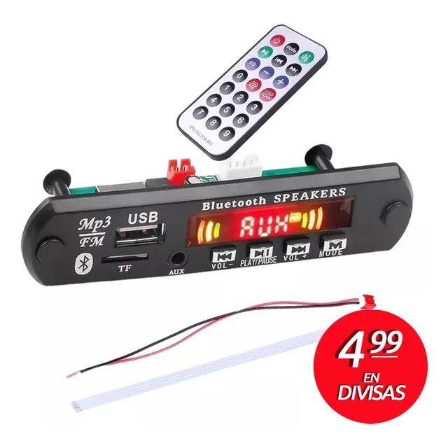 Modulo Decodificador Bluetooth Mp3 Usb Card Fm