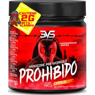 PrĂ© Treino Prohibido 180g - Sabor: Citrus Com FĂłrmula Avançada Contendo Creatina, Beta Alanina, Taurina, L-tirosina, L-alanina, CafeĂna, Arginina E Palatinose - Extra Forte PrĂ© Treino Prohibido 180g - Sabor: Citrus Com FĂłrmula Avançada Contendo Creatina, Beta Alanina, Taurina, L-tirosina, L-alanina, CafeĂna, Arginina E Palatinose - Extra Forte