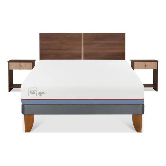 Cama Europea Excellence Plus 2p Bn Set Stylo