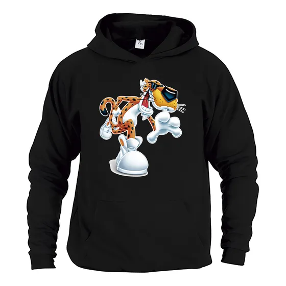 Sudadera Negra Capucha Unisex  Chester Cheetos Az874