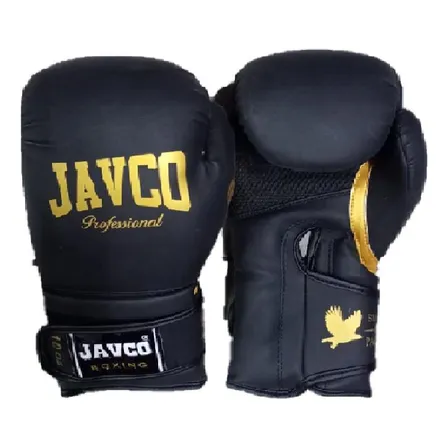 Guante Boxeo Profesional Negro Javco