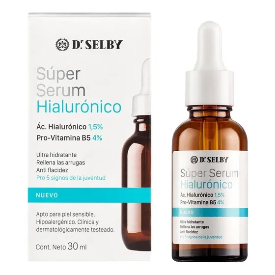 Super Serum Hialuronico Dr. Selby 30ml Momento De Aplicación Noche Tipo De Piel Todo Tipo De Piel