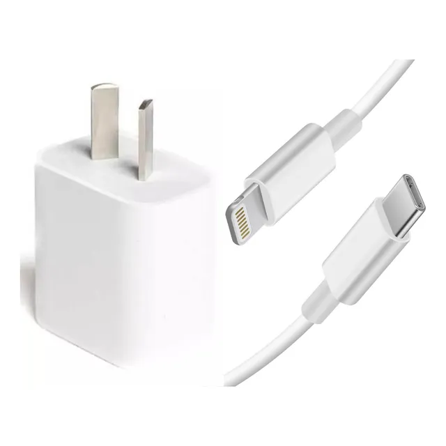Kit Carga Rapida Para iPhone 11 12 13 14 Pro Max