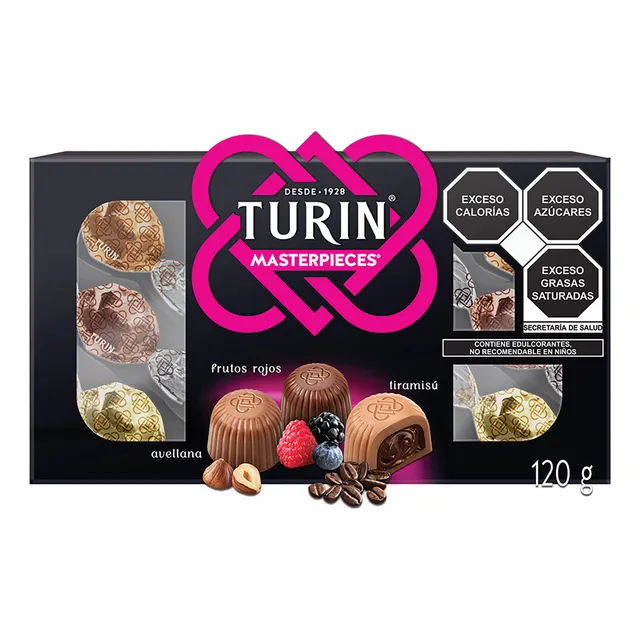 Turin Masterpieces Chocolates Rellenos Estuche 120 G
