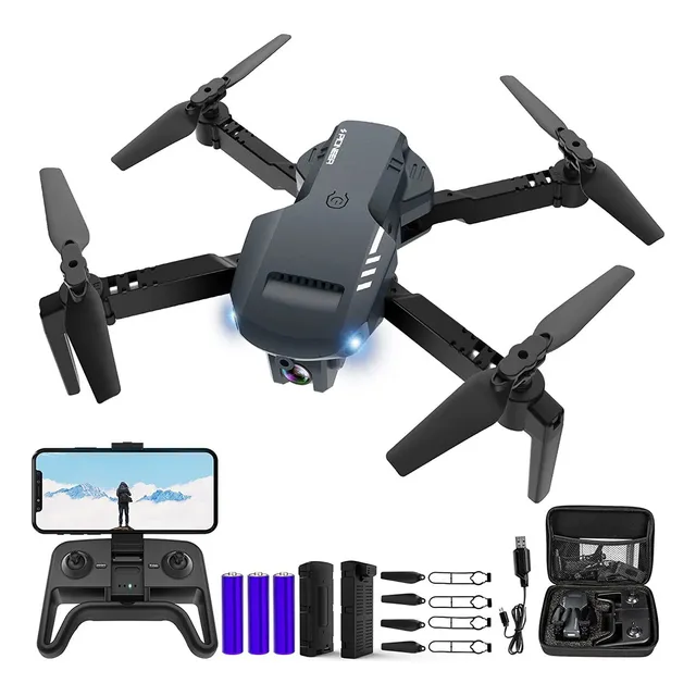 Mini Drone Giro De 360° Con Cámara Maletin Y baterias