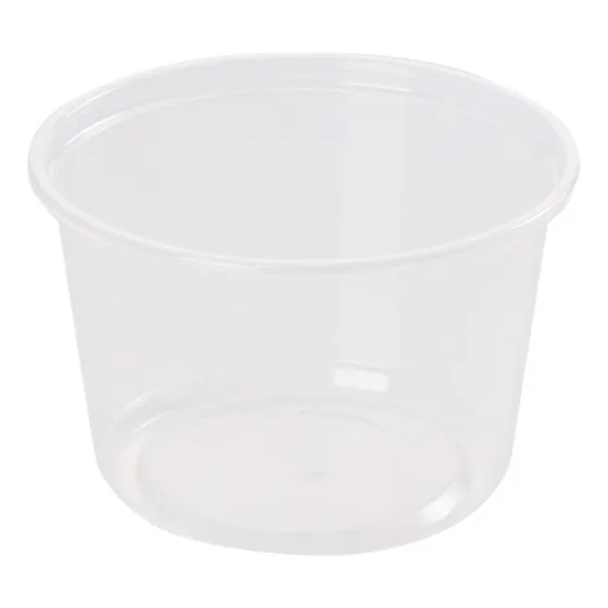 Envase De 1/2 Litro De Plastico Con Tapa 100 Piezas