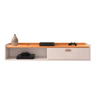 Rack Suspenso Sala Estar Quarto Compacto 1 Porta Nicho Decor Rack Suspenso Sala Estar Quarto Compacto 1 Porta Nicho Decor