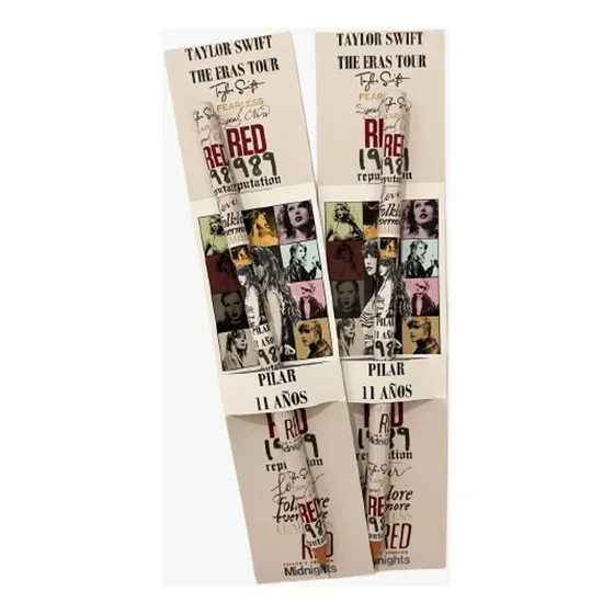 Lápices Personalizados Taylor Swift Souvenirs X10