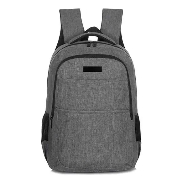 Mochila Porta Notebook Travel Tech 17770 Reforzada Amplia Color Gris 15995 Diseño De La Tela Liso
