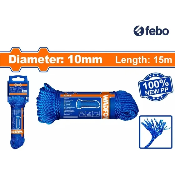Cuerda Wadfow Polipropileno 10mm X 15m Wrz1310