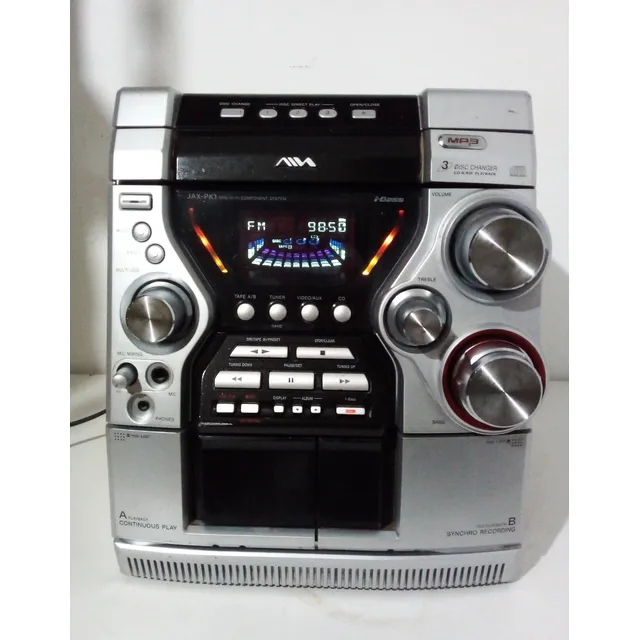 Minicomponente Aiwa Modelo Cx-jn5 Sin Parlantes Plateado 105 W