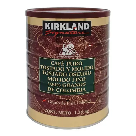 Café Molido Y Tostado Colombiano 1.36 Kg Kirkland Signature