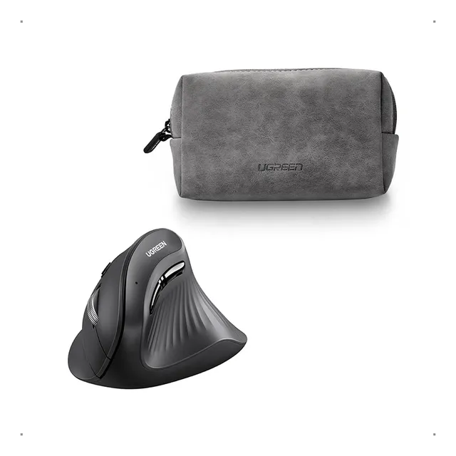 Mouse Ergonómico Vertical Bluetooth Con Bolso Ugreen Combo
