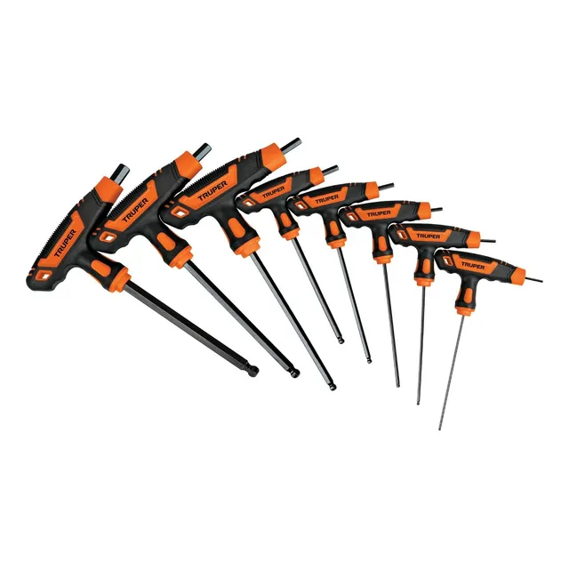 Juego De 8 Llaves Allen Extra Largas Tipo T Truper (k0934)