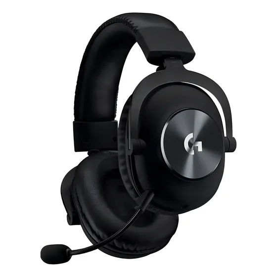 Fone de ouvido over-ear gamer sem fio Logitech Pro X Wireless preto