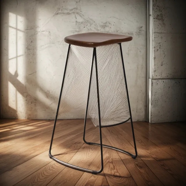 Silla Alta Para Barra New Bronx Walnut 75 Cm No Aplica Marrón Oscuro Marrón Oscuro