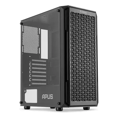 Gabinete Mid Tower Gamer K-mex Preto ATX Micro-ATX ITX Led RGB