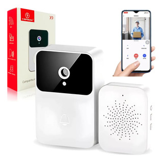 Campainha Com Câmera Sem Fio Wifi Inteligente Kapbom X9 Usb Campainha Com Câmera Sem Fio Wifi Inteligente Kapbom X9 Usb