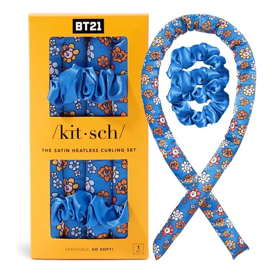 Conjunto De Rizadores Sin Calor Bt21 Satín Para Rizos Suaves