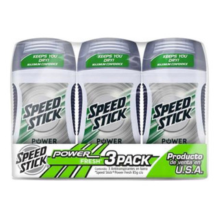 Antitranspirante Speed Stick Power Fresh En Barra (3 Pzas) Antitranspirante Speed Stick Power Fresh En Barra (3 Pzas)