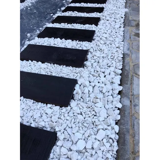 Piedra Partida Blanca Marmol Granza Por 20 Kg