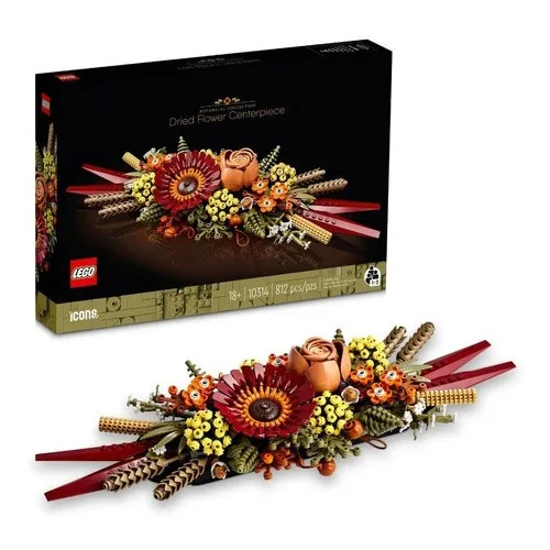Kit Lego® Icons 10314 Centro De Flores Secas (812 Piezas) 812