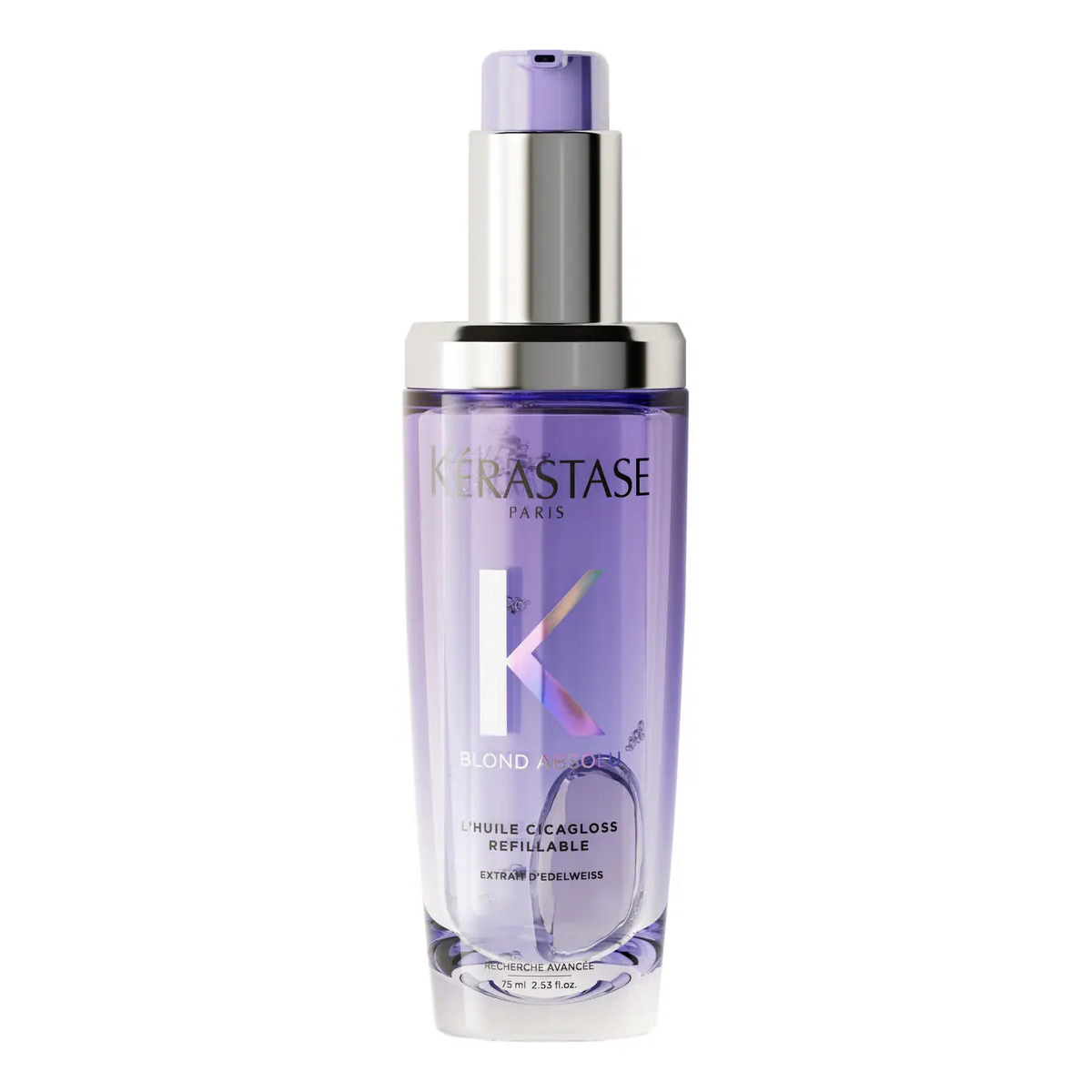 Óleo Capilar Kérastase L'Huile Cicagloss Blond Absolu Refilável, Para Cabelos Loiros Danificados, 75 ml Óleo Capilar Kérastase L'Huile Cicagloss Blond Absolu Refilável, Para Cabelos Loiros Danificados, 75 ml