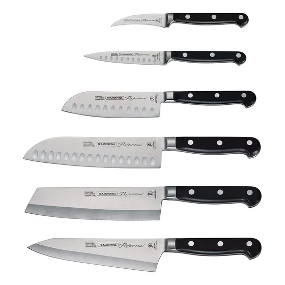 Set 6pzs Cuchillos Profesionales Tramontina P Chef Acero Ino