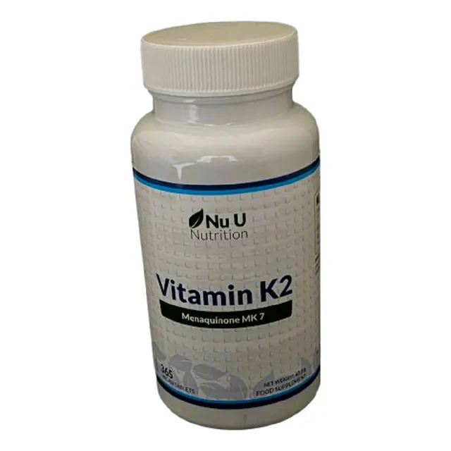 K2 Vitamin  365tabs Nu U Nutrition Sin Sabor