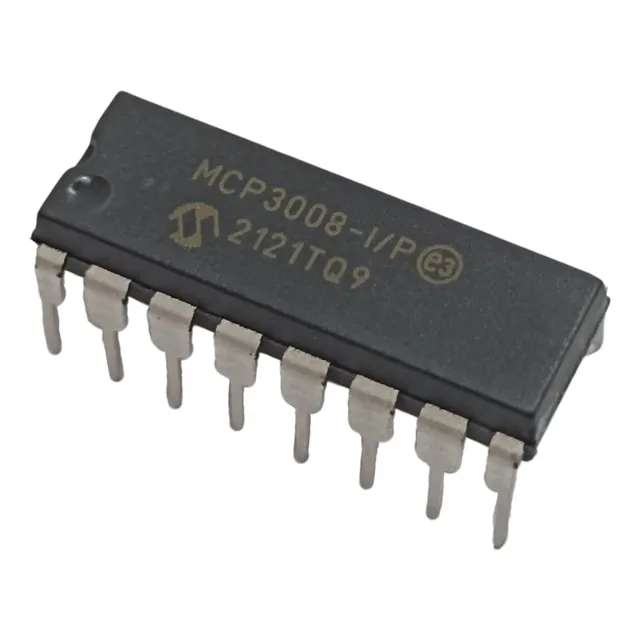 Mcp3008, 8 Canales 10-bit Adc Con Spi, Analogico (1 Pieza)