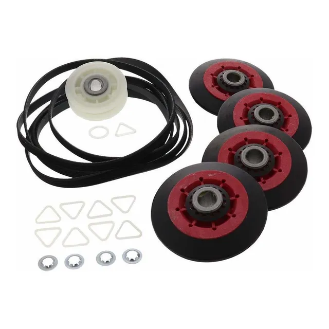 Kit Reparacion Para Secadora 4 Rodillo Correa Rueda Clips