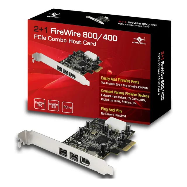 Host Combinado Pcie Firewire 2+1 De Vantec (ugt-fw210)