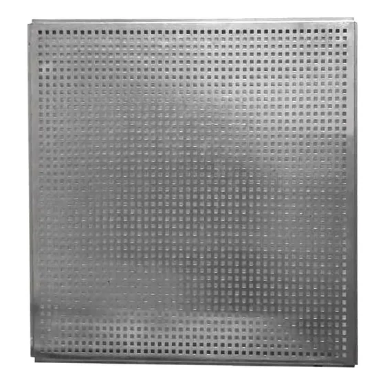 Laminas De Aluminio Cuadriculado Cielo Raso 60x60 Cm