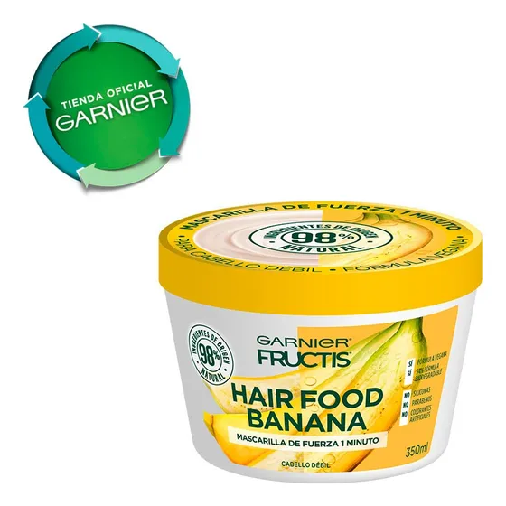 Mascarilla Fuerza Garnier Fructis Banana Pelo Debil 350ml