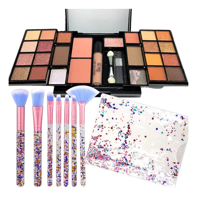 Set Maquillaje Ramo Regalo Quinceañera Aniversario 15 Años