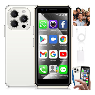 Mini Smartphone Xgody I15pro 3.5inch 3g Dual Sim 4 Gb Ram Y 32 Gb Rom Android10 Mini Teléfono Inteligente 3000mah Con Desbloqueo Facial Blanco Mini Smartphone Xgody I15pro 3.5inch 3g Dual Sim 4 Gb Ram Y 32 Gb Rom Android10 Mini Teléfono Inteligente 3000mah Con Desbloqueo Facial Blanco