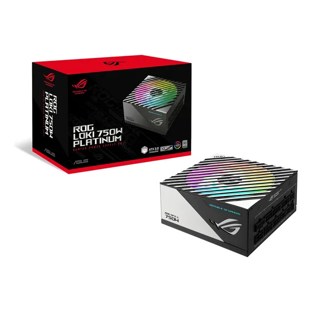 Fuente Poder Asus Rog-loki-750p-sfx-l-gaming 750w Platinum Color Negro