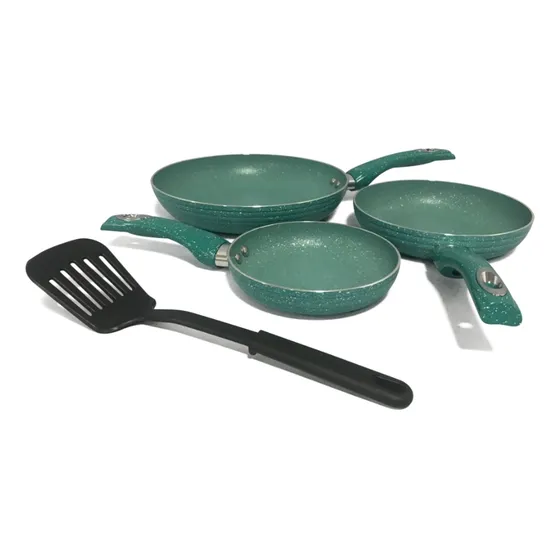 Juego De Sartenes Sankey 3 Piezas Turquesa 