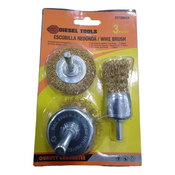 Set Cepillos Entorchado, Copa Y Redonda Diesel Tools