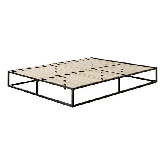 Cama Dormitorio Hierro Y Madera 1 Plaza - Diseño Industrial