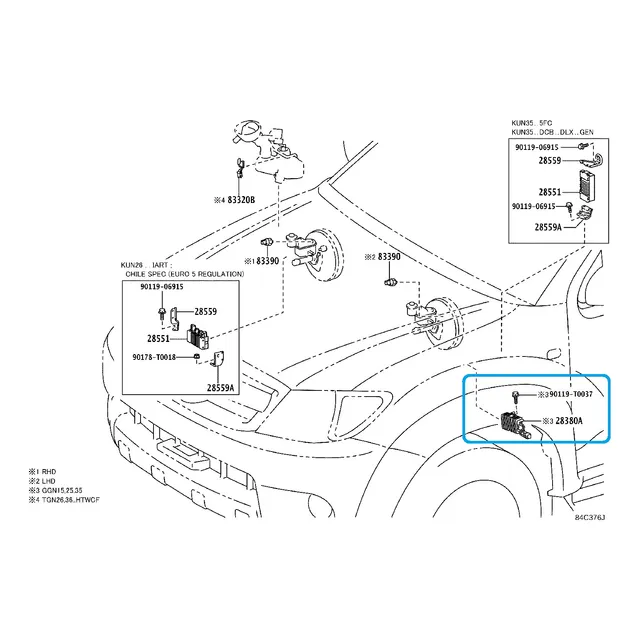 Resistencia Bomba Gasolina Fortuner Hilux Kavak 23080 75020