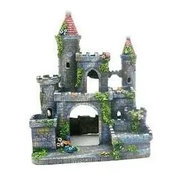 Penn Plax Adorno Acuario Resina Castillo Medieval,29 Cms