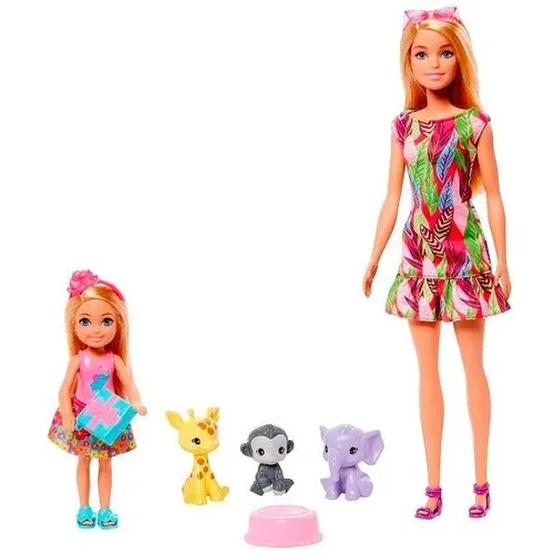 Barbie Muñeca Chelsea Cumpleaños Perdido Con Animales De Selva