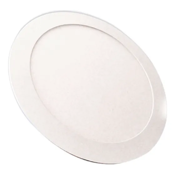 Panel Plafon Led Redondo De Embutir 12w Luz Fria Nova Electricity NL-LPR12WA