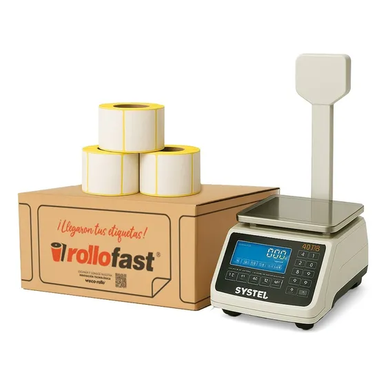 Rollos De Etiquetas Térmico Top 55 × 44 Mm. - Envío Gratis 