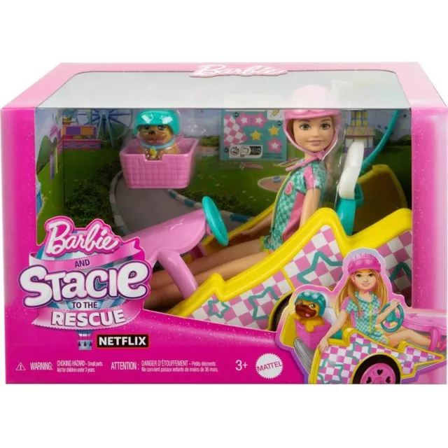 Muñecas Barbie Stacie Al Rescate Go-kart