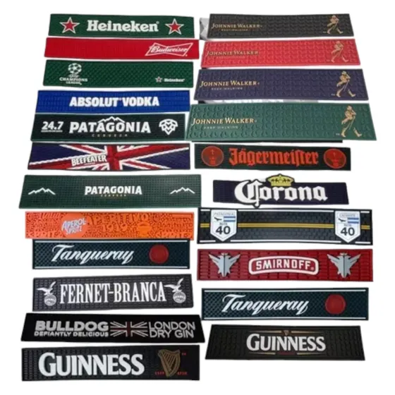 Bar Mat Esterillas Barra Bartender Cocteleria Goma Barman